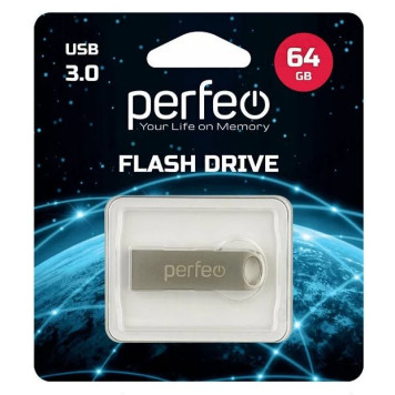 Память USB  64GB Perfeo M08 Metal Series