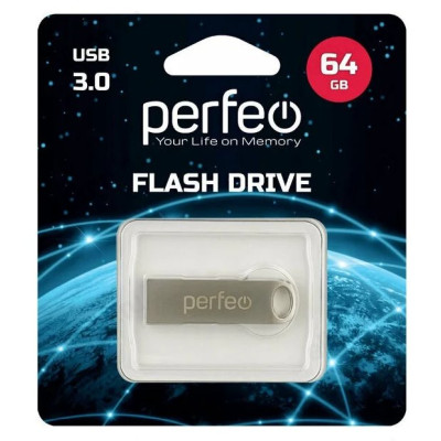 Память USB  64GB Perfeo M08 Metal Series