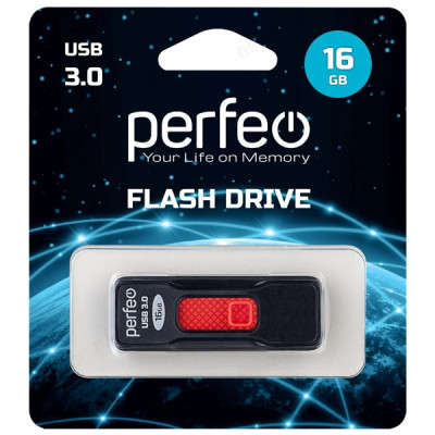Память USB  16GB Perfeo S05 Black