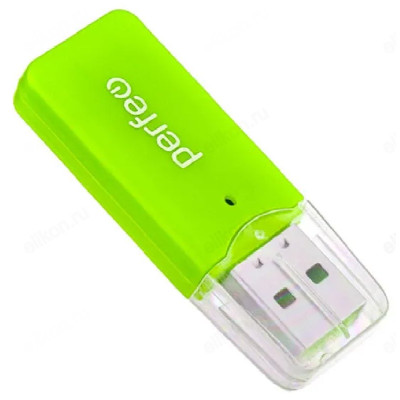 Картридер Perfeo Micro SD PF-VI-R022 Green