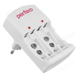 Зарядка сетевая Perfeo PF-VN-421 Ni-MH/CD, 220V, 4 слота, AA/AAA/9V, таймер