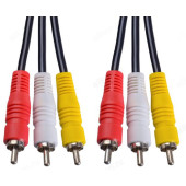 Шнур 3RCA-3RCA 3м (шт/шт) PERFEO R3104 Шнур 3RCA-3RCA 3м (шт/шт) PERFEO R3104
