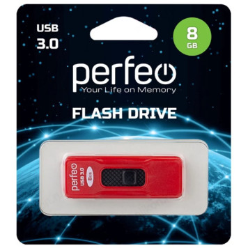 Память USB   8GB Perfeo S05 Red