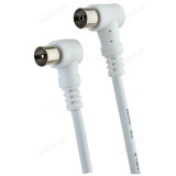 Кабель ТВ вилка-ТВ розетка угловой 3м PERFEO (T5103)