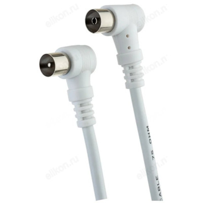 Кабель ТВ вилка-ТВ розетка угловой 3м PERFEO (T5103)