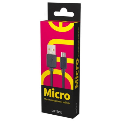 Кабель USB-micro USB Perfeo U4006 1,0м черн.-2