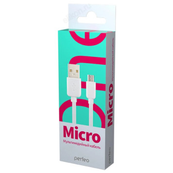 Кабель USB - micro USB 1м Perfeo (U4007)-1