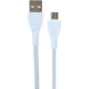 Кабель USB - Micro 1м 2,4A PERFEO U4022 голубой