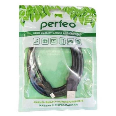 Кабель PERFEO USB2.0 A вилка - Mini USB 5P вилка, 3 метра (U4303)-1