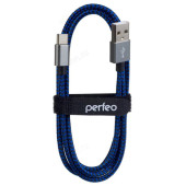 Кабель USB - USB Type-C 1м Perfeo (U4903) черно-синий Кабель USB - USB Type-C 1м Perfeo (U4903) черно-синий