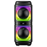 Акустика Bluetooth 10W PERFEO (VS-10) 204-01 LED, FM, MP3 USB/TF, JACK, TWS, черн