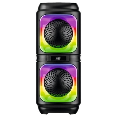 Акустика Bluetooth 10W PERFEO (VS-10) 204-01 LED, FM, MP3 USB/TF, JACK, TWS, черн