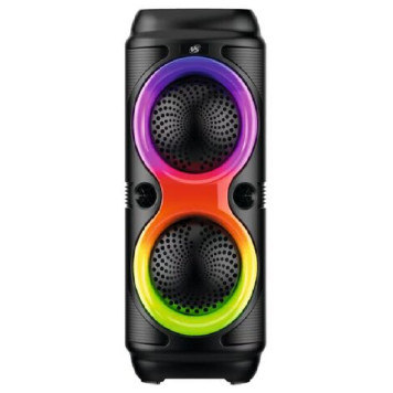 Акустика Bluetooth 10W PERFEO (VS-11) 204-02 LED, FM, MP3 USB/TF, JACK, TWS, черн
