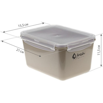 Емкость д/продуктов 'Фреш' 2.3л (капучино) ПЛАСТИК М1425к-1
