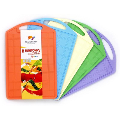 Доска разделочная средняя 'В клеточку' ПЛАСТИК МП202Ц