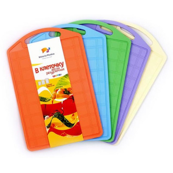 Доска разделочная большая 'В клеточку' ПЛАСТИК МП203Ц