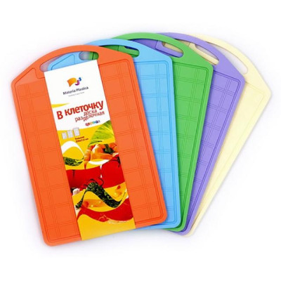 Доска разделочная большая 'В клеточку' ПЛАСТИК МП203Ц