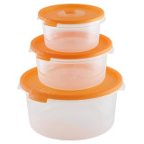 Набор контейнеров СВЧ 'Смайл' ПЛАСТИК С52203