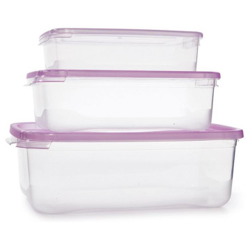 Набор контейнеров 3шт д/СВЧ Каскад (0.7/1.2/2.2л) ПЛАСТИК С59003-1