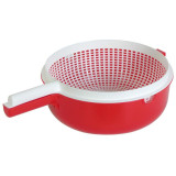 Дуршлаг 22.5см двойной с ручкой ПЛАСТИК С943