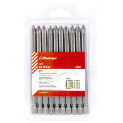 Бита PH 2х100мм Cr-V Политех 2613124