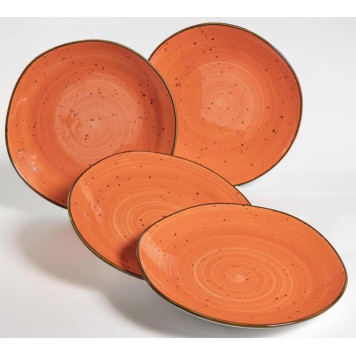 Тарелка мелкая 260мм 'Хорека' коралл PSF-GROUP 206-55013-3