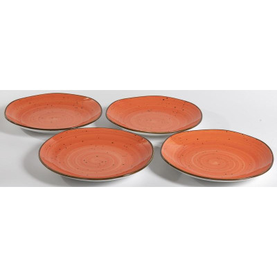 Тарелка мелкая 260мм 'Хорека' коралл PSF-GROUP 206-55013-4