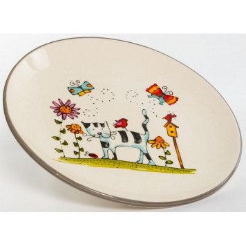 Блюдо круглое 'Полосатый кот' 240мм PSF-GROUP 207-07015-1