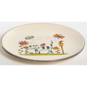 Блюдо круглое 'Полосатый кот' 240мм PSF-GROUP 207-07015-2