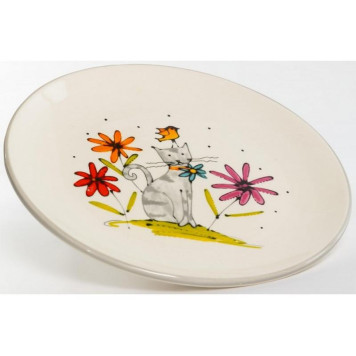Блюдо круглое 'Серый кот' 240мм PSF-GROUP 208-07015-1