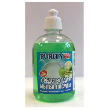 Средство для мытья посуды PURITY PRO зеленое яблоко 0.5л.-2