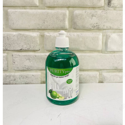 Средство для мытья посуды PURITY PRO зеленое яблоко 0.5л.