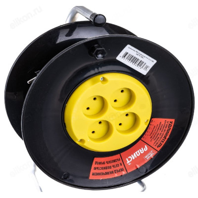 Удлинитель Радист 20м 4гн 10 А ПВС 2х0,75 РБК16 катушка