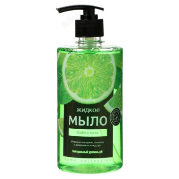 Жидкое мыло антибактериальное RAIN 500мл Лайм мята арт1031