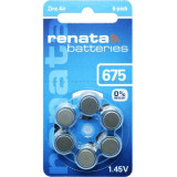 Батарейка для слухового аппарата ZA675 RENATA BL-6