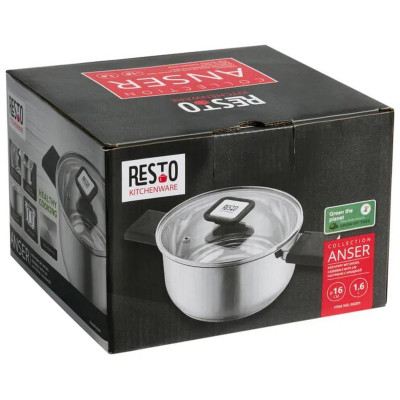 Кастрюля с крышкой (1.6л) ANSER RESTO 92201-11