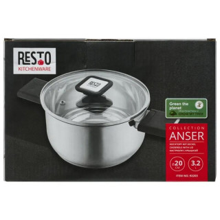 Кастрюля с крышкой (3.2л) ANSER RESTO 92203-9