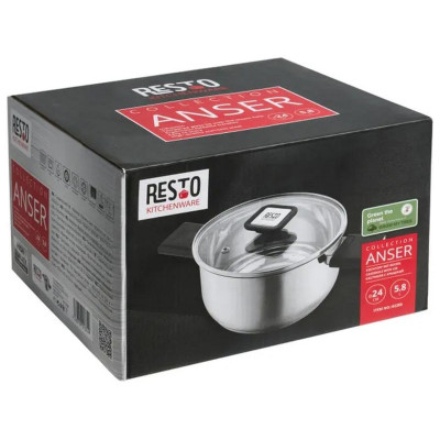 Кастрюля с крышкой (5.8л) ANSER RESTO 92205