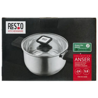 Кастрюля с крышкой (5.8л) ANSER RESTO 92205-8