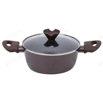 Кастрюля с крышкой RESTO 2,5л 93018 кованый алюминий