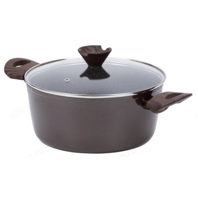 Кастрюля с крышкой RESTO 4,7л 93019 кованый алюминий