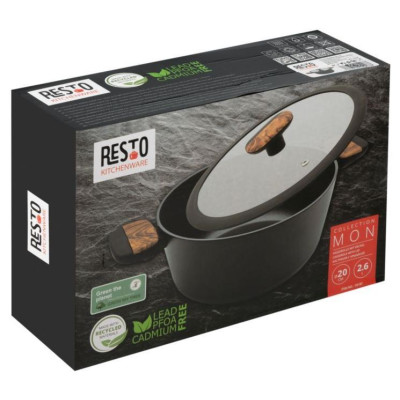 Кастрюля с крышкой (2.5л) RESTO 93187-8