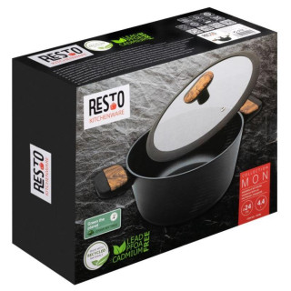 Кастрюля с крышкой (4.4л) RESTO 93188-4