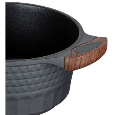 Кастрюля с крышкой RESTO 3л 93501 литой алюминий-4