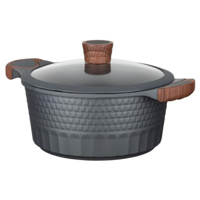 Кастрюля с крышкой RESTO 5,3л 93503 литой алюминий-2