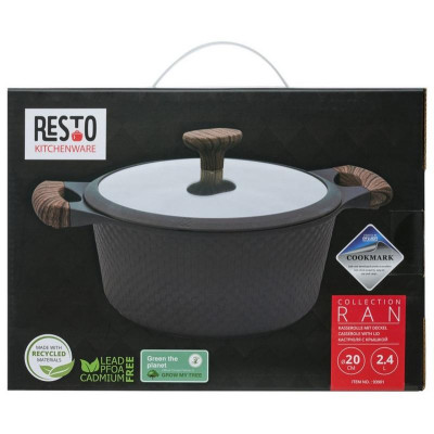 Кастрюля с крышкой (2.4л) RESTO 93901-14