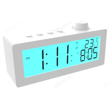 Часы-будильник RITMIX CAT-111 White-1