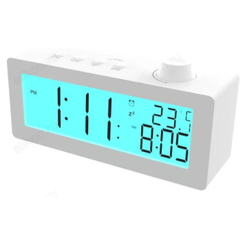 Часы-будильник RITMIX CAT-111 White-2