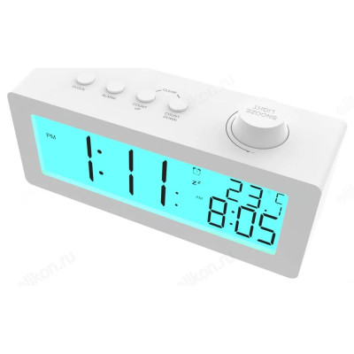 Часы-будильник RITMIX CAT-111 White-3