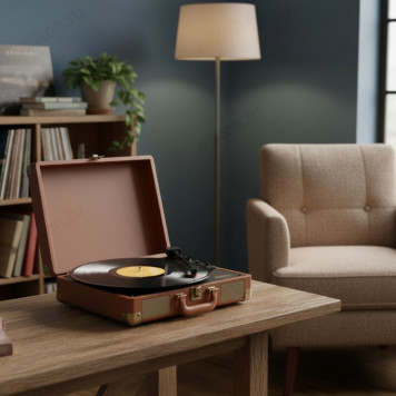 Виниловый проигрыватель RITMIX LP-100 Brown-8